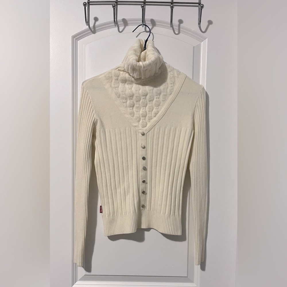 White Mock Cardigan